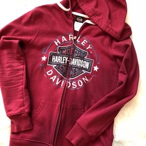 Harley Davidson zip up hoodie